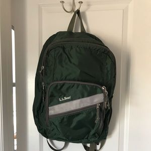 Gently Used Like New LL Bean Hunter Green Backpack